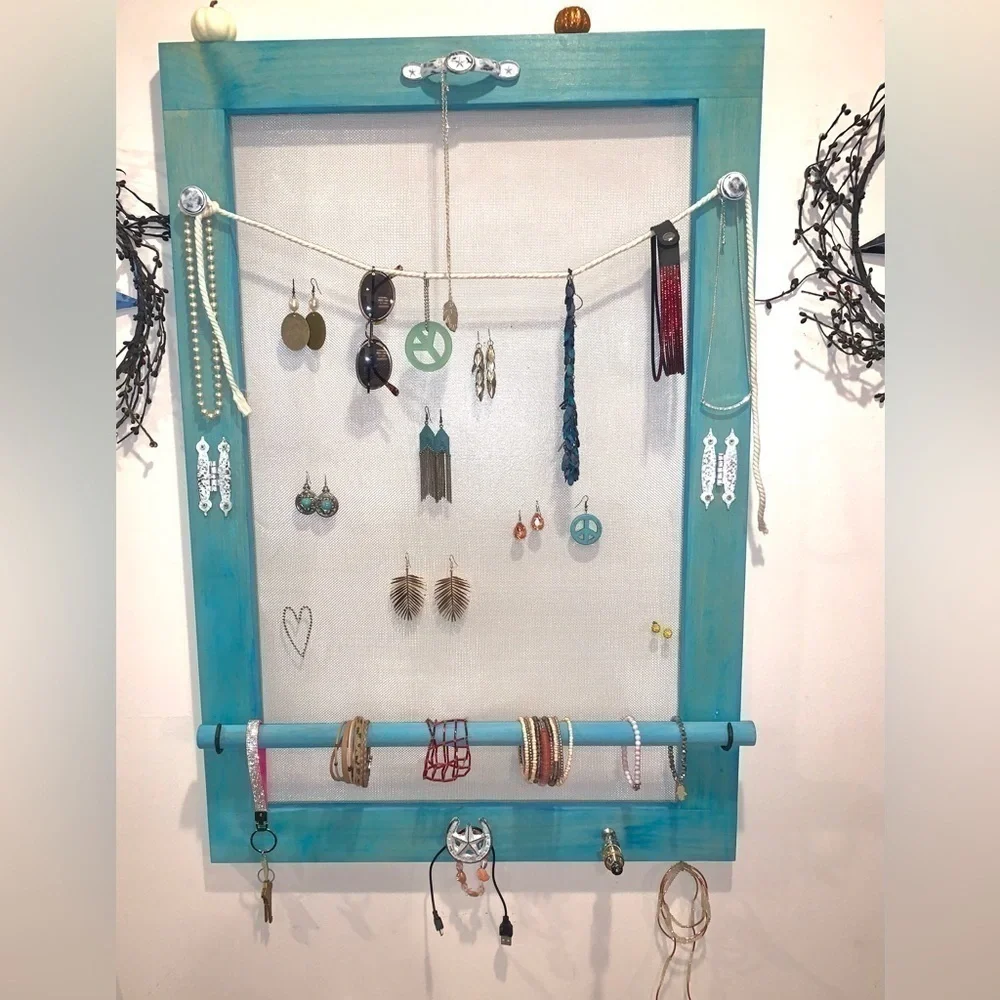 New Handmade Gift Jewelry hanging Organizer Display Extra Large Mother’s Day